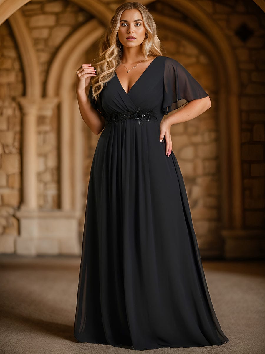 Caroline Lavender Elegant Evening Dress 2023 One Shouler Sleeves