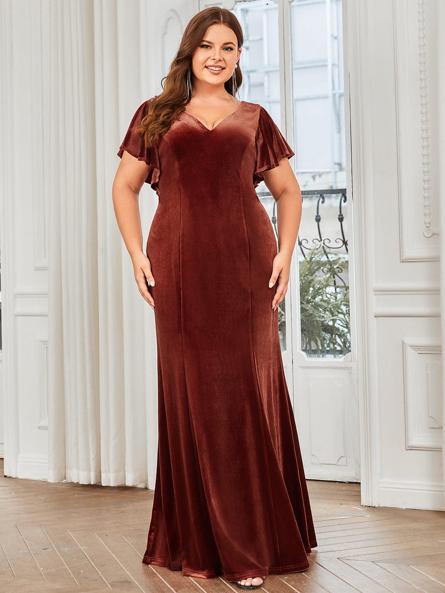 Plus Size Floor Length Formal Evening Gowns for Weddings - Ever-Pretty US
