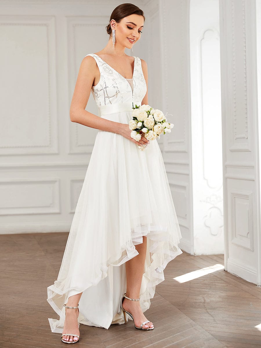 Halter Top Wedding Dress, Backless Wedding Dress, Minimalist Wedding Dress,  Open Back Wedding Dress, Wedding Reception Dress, Formal Dress 