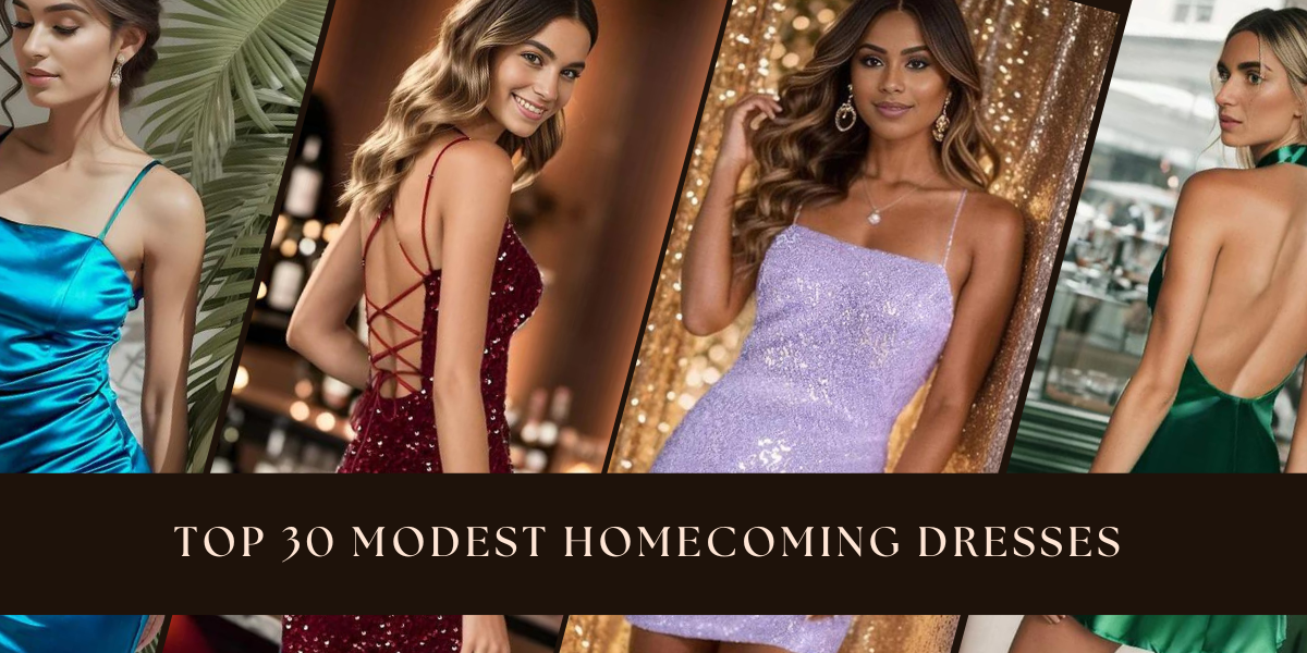 Top 30 Modest Homecoming Dresses Trending in 2024