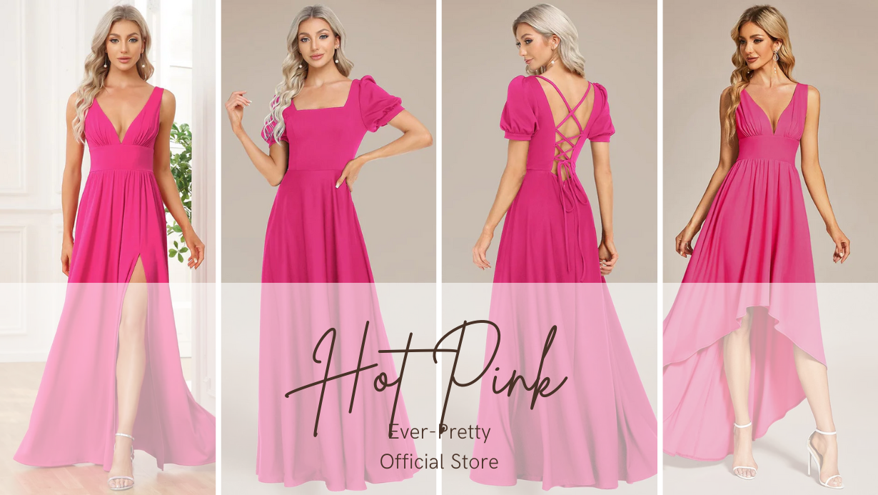 Embrace Summer Style with Ever-Pretty's Hot Pink Dresses: 3 Must-Have Styles