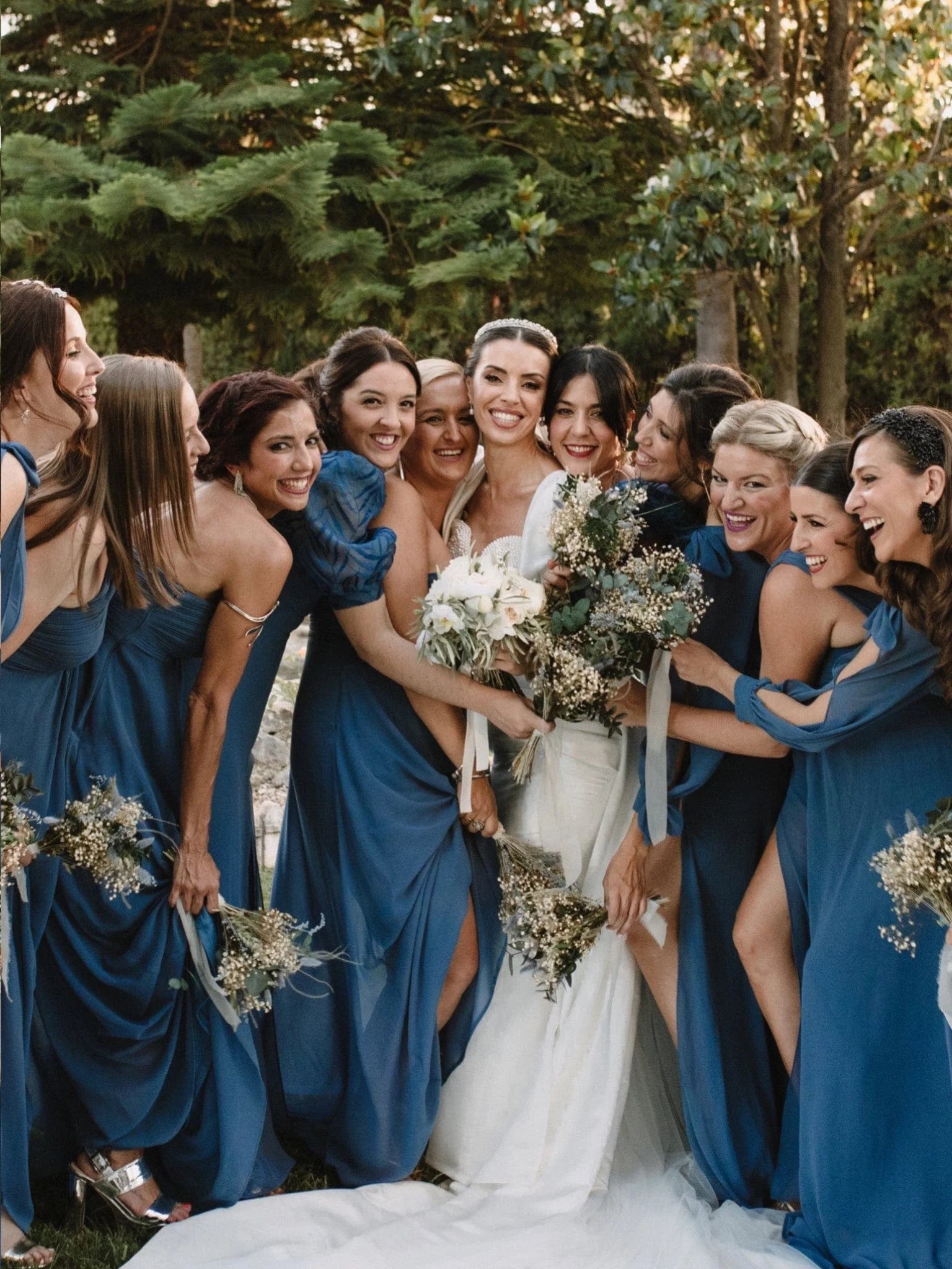 Dusty Blue Bridesmaid Dresses