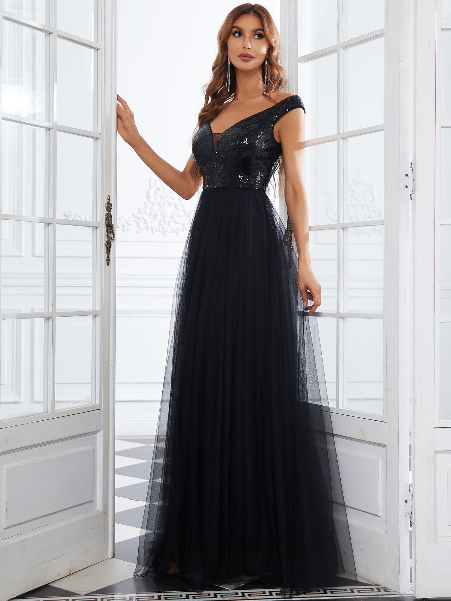 Black and rose gold bridesmaid dresses hotsell