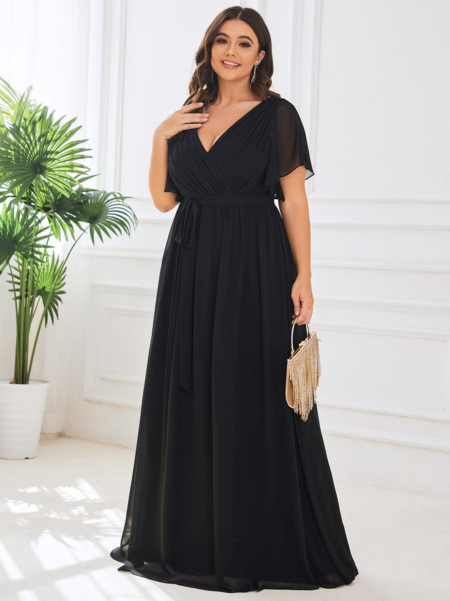 Black Bridesmaid Gowns #style_EE0164ABK