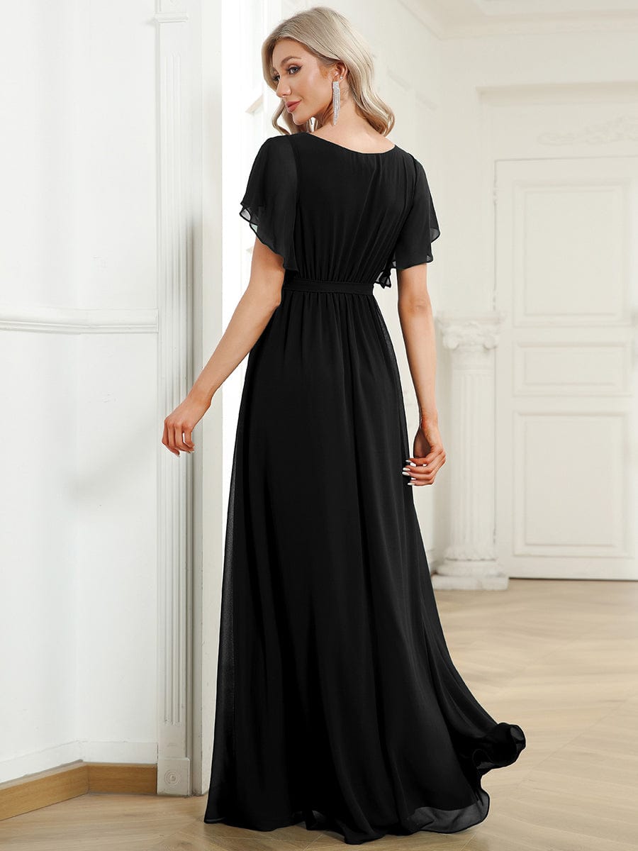 Black Bridesmaid Gowns #style_EE0164ABK