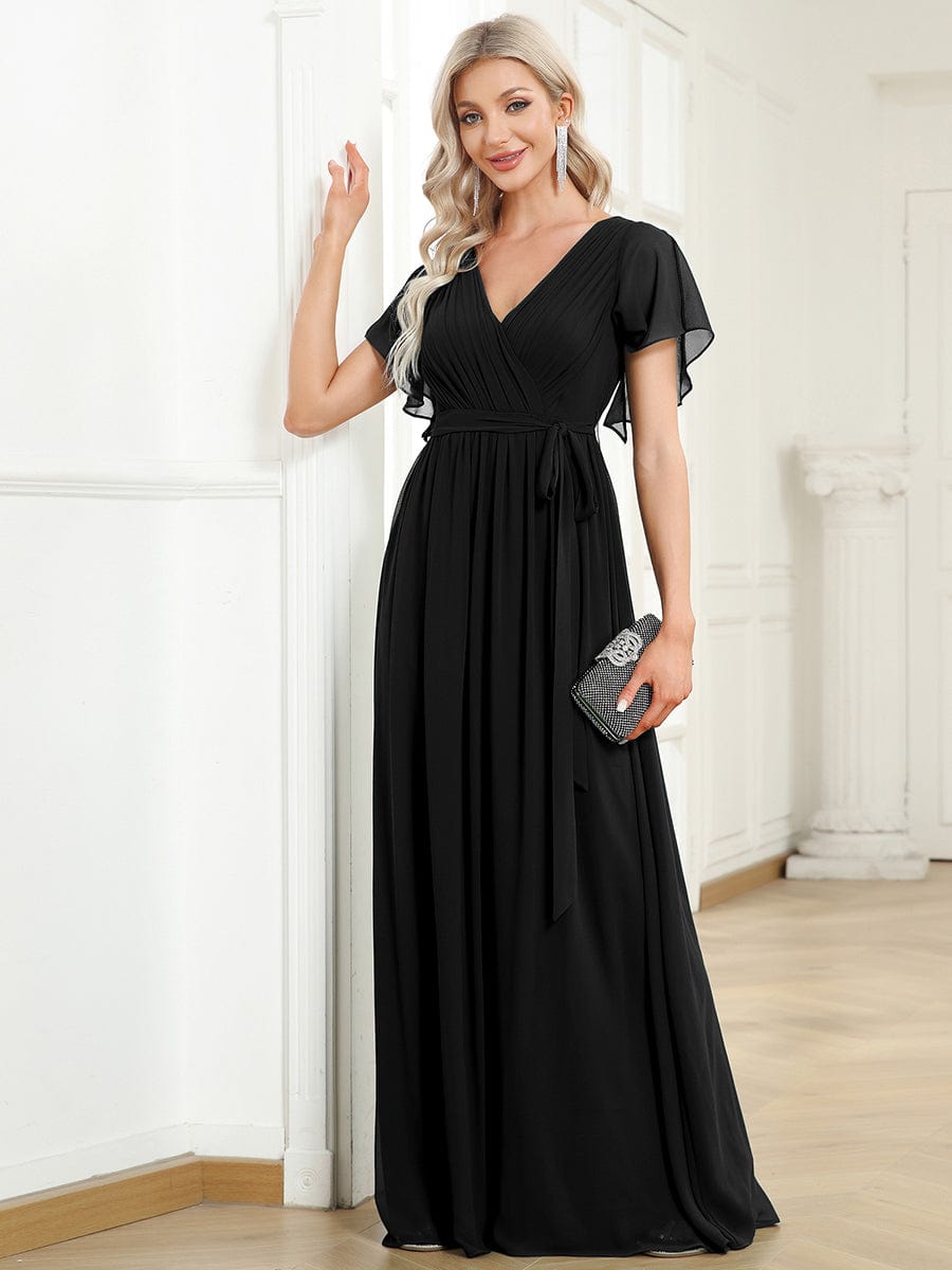 Black Bridesmaid Gowns #style_EE0164ABK