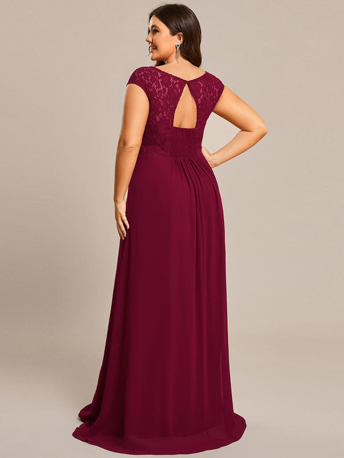 Plus Size A Line Long Chiffon Evening Dress Ever Pretty Us