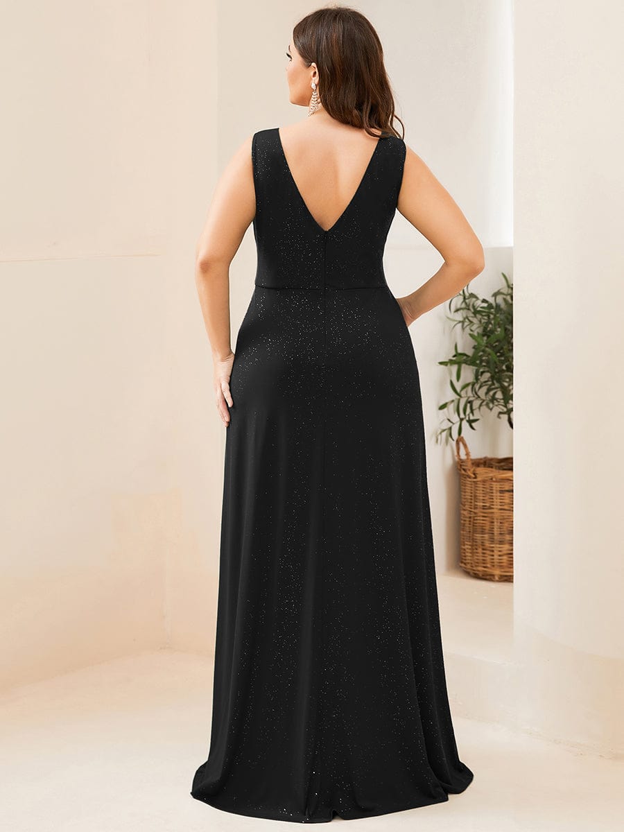 Black Bridesmaid Gowns #style_EE07506BK