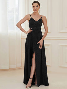 Black Bridesmaid Gowns #style_EE50120BK