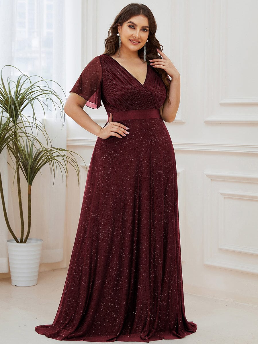 Burgundy Bridesmaid Gowns #style_EE50159BD