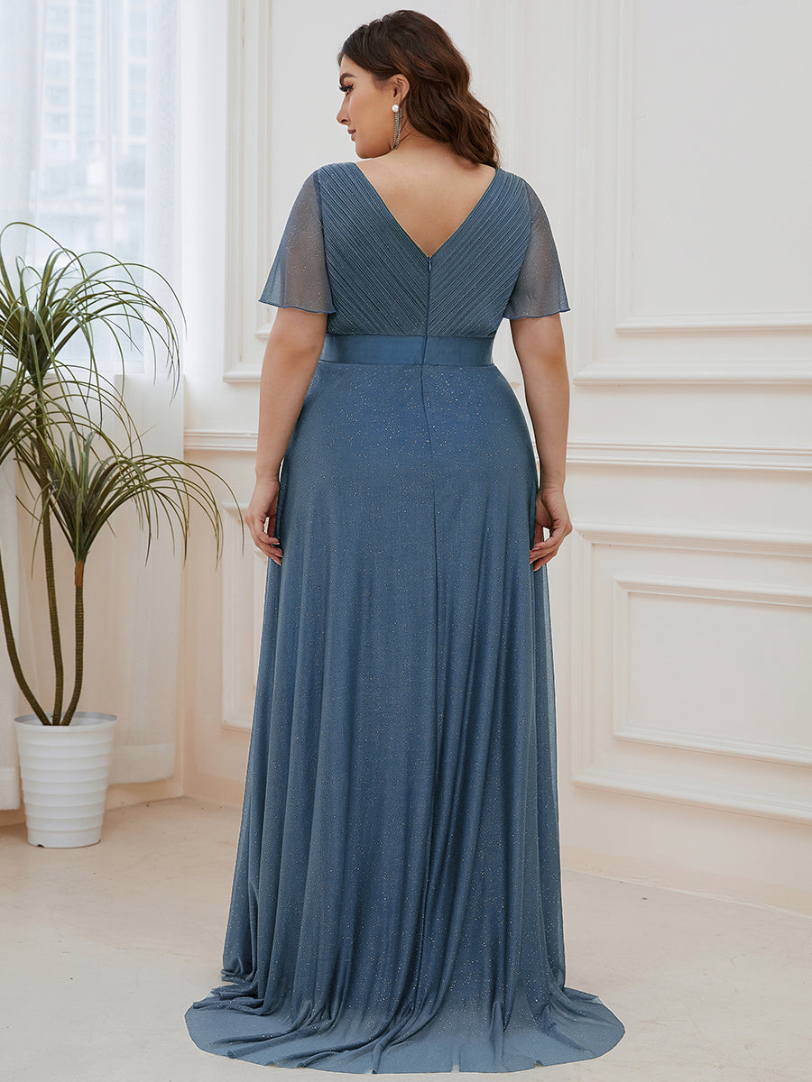 Dusty Blue and Navy Bridesmaid Gowns#style_EE50159DN