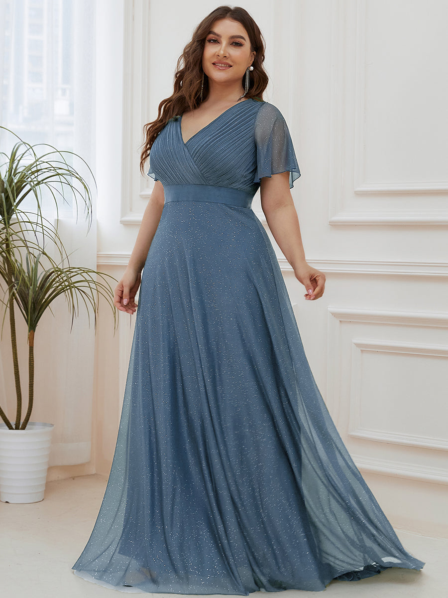 Dusty Blue and Navy Bridesmaid Gowns#style_EE50159DN