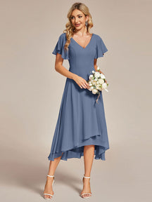 Dusty Blue and Navy Bridesmaid Gowns#style_EG01756DN