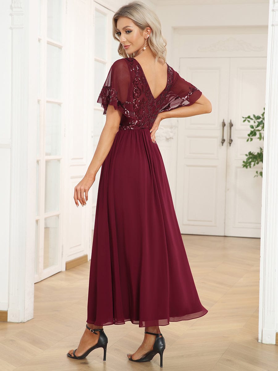 Burgundy Formal Dresses #style_EM01583BD