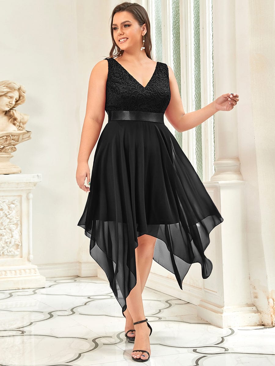 Black Bridesmaid Gowns #style_EP00207BK