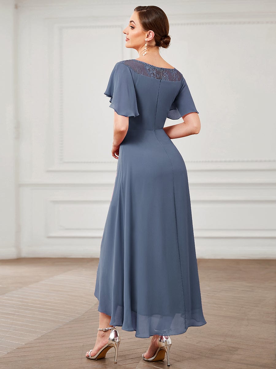 Dusty Blue and Navy Bridesmaid Gowns#style_EP00465DN