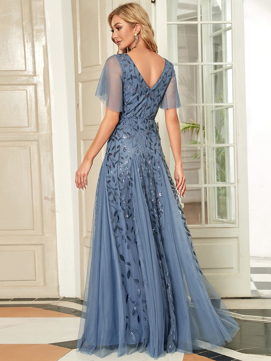 Dusty Blue Concert Dresses#style_EE00736DN