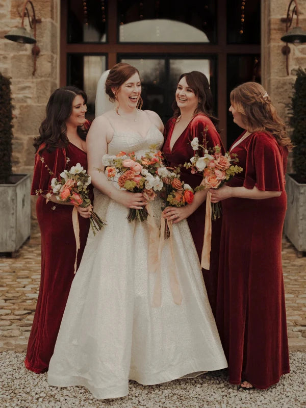 Velvet Bridesmaid Dresses