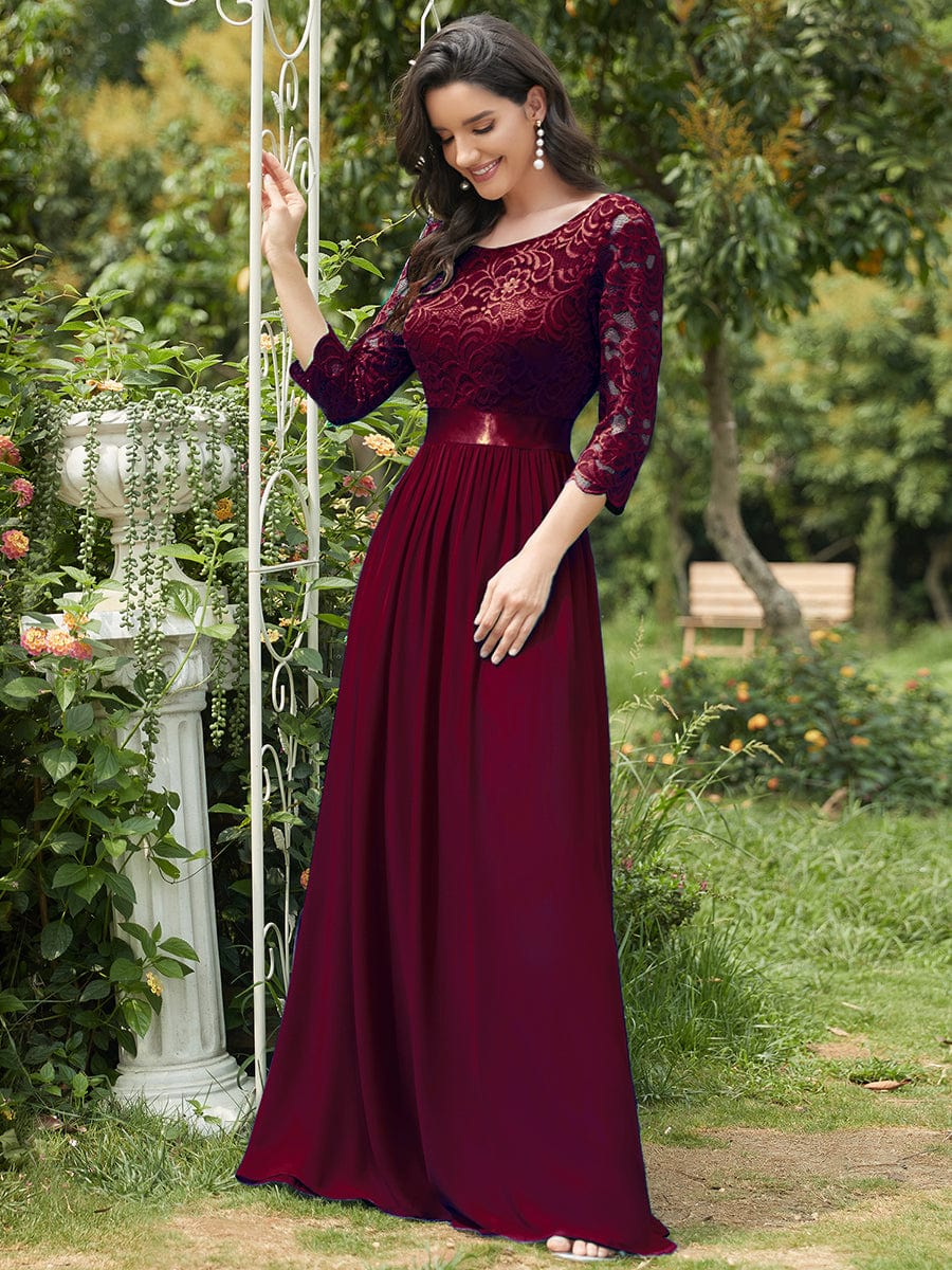 Burgundy Bridesmaid Gowns #style_EP07412BD