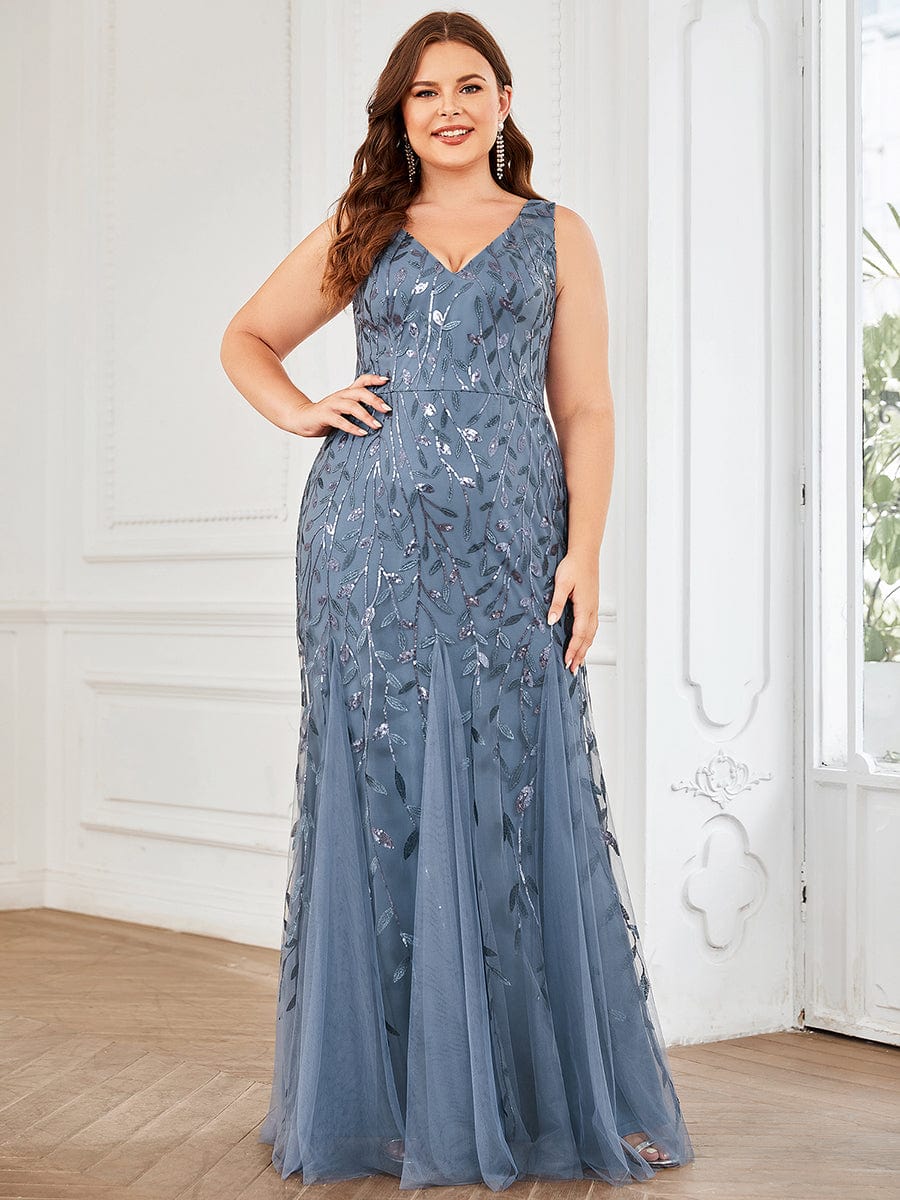 Top Picks Dusty Blue Formal Dresses#style_EP07886DN