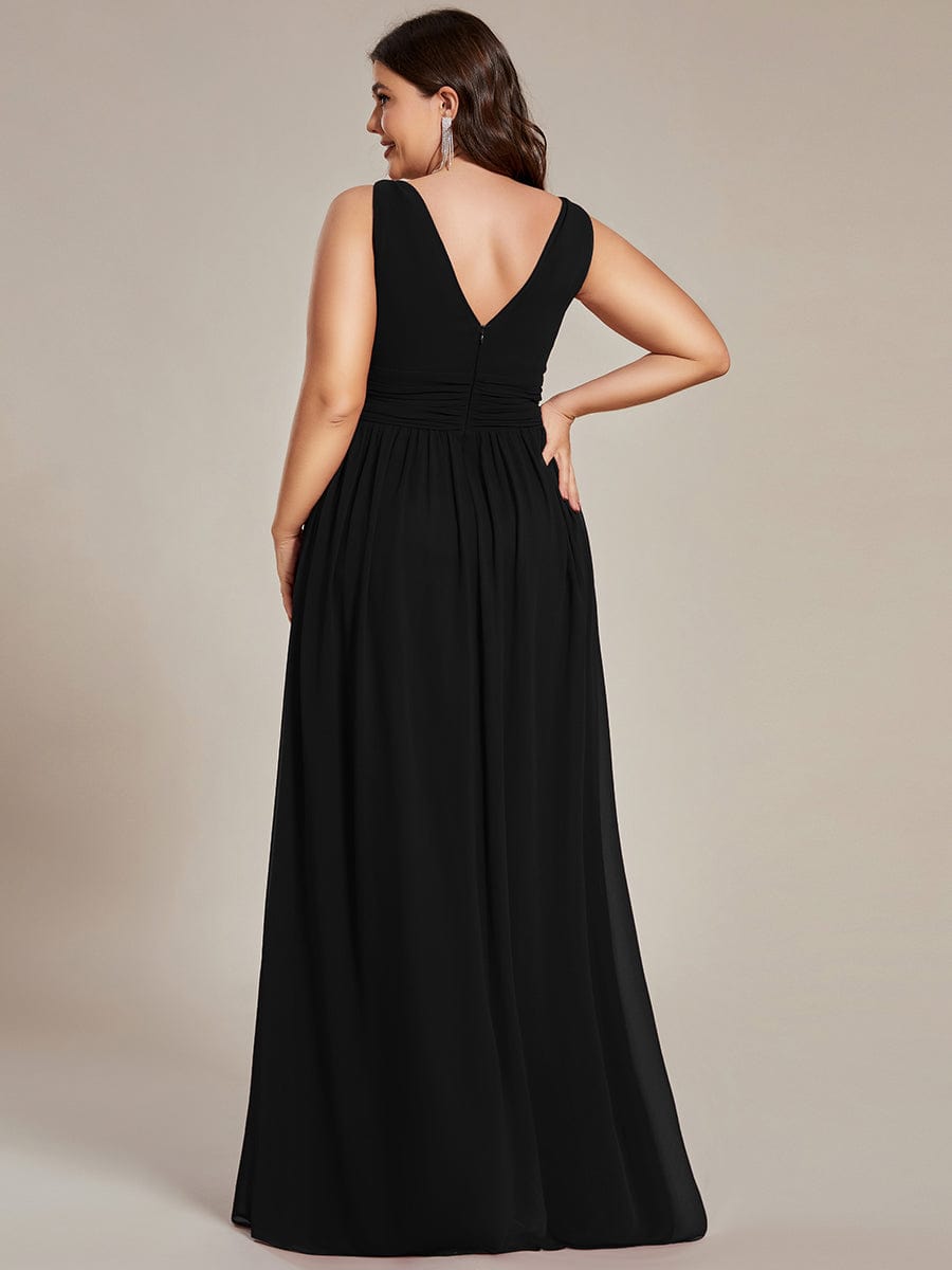 Black Bridesmaid Gowns #style_ES09018BK