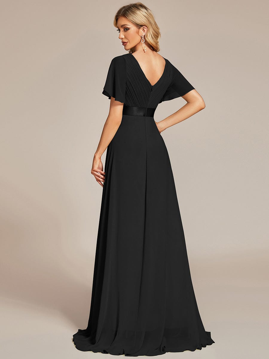 Black Bridesmaid Gowns #style_EP09890BK