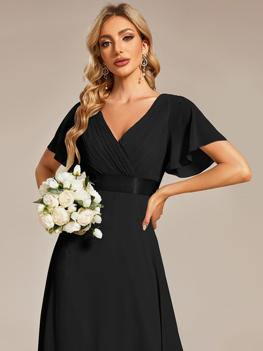 Black Bridesmaid Gowns #style_EP09890BK