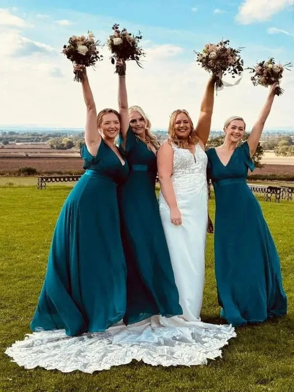 Absolutely loved the bridesmaid dress! Perfect fit and beautiful design. Highly recommend!