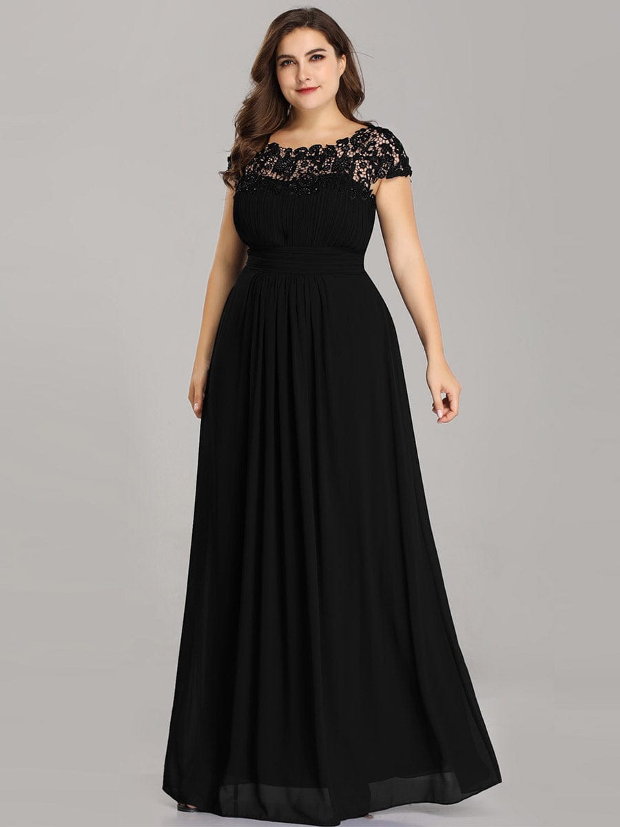 Black Bridesmaid Gowns #style_EP09996BK