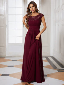 Burgundy Bridesmaid Gowns #style_EP09996BD