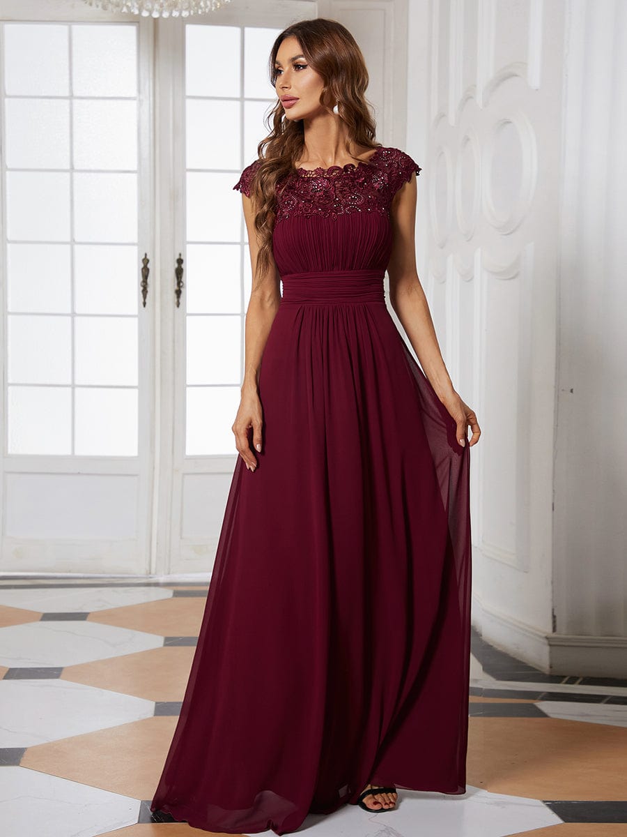 Burgundy Bridesmaid Gowns #style_EP09996BD