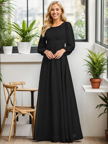 Black Bridesmaid Gowns #style_ES0106BBK