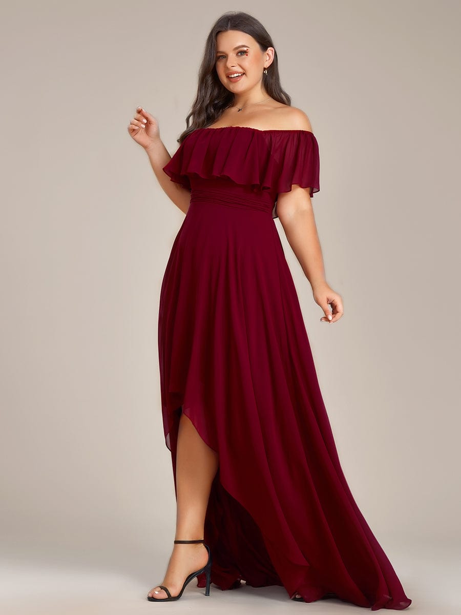 Burgundy Bridesmaid Gowns #style_ES01736BD