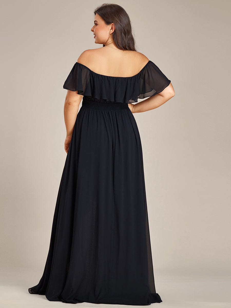 Black Bridesmaid Gowns #style_ES01736BK