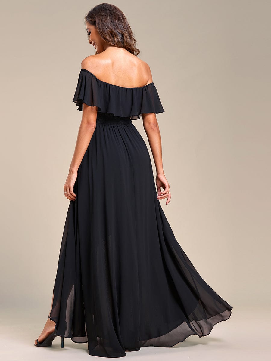 Black Bridesmaid Gowns #style_ES01736BK