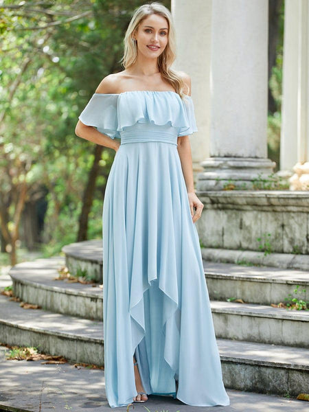 Off the shoulder short bridesmaid dresses best sale