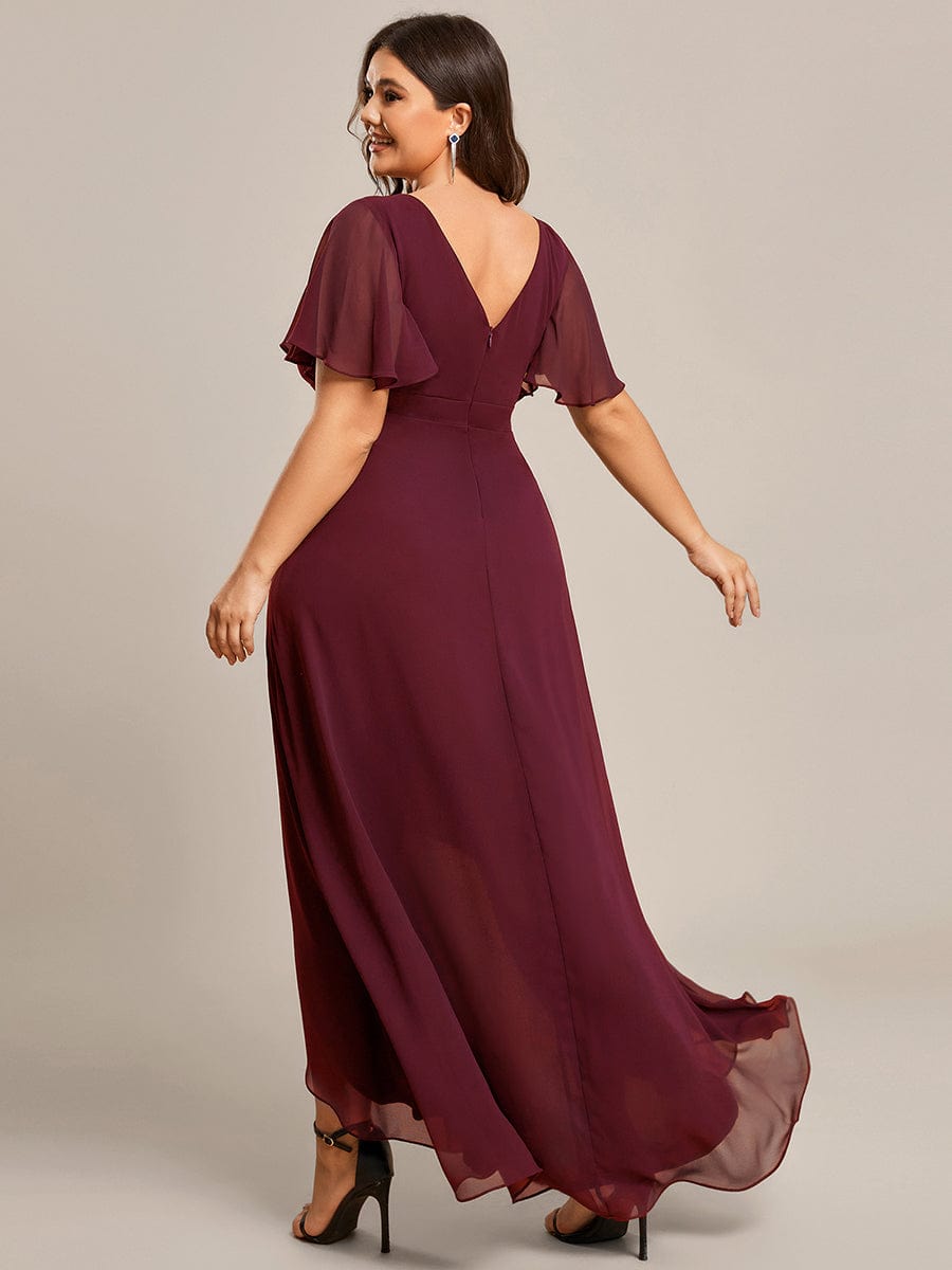 Burgundy Bridesmaid Gowns #style_ES01749BD