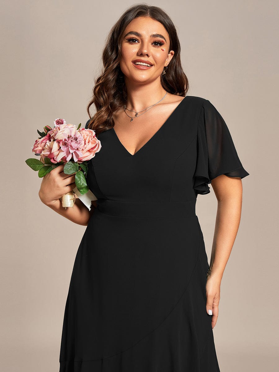 Black Bridesmaid Gowns #style_ES01749BK