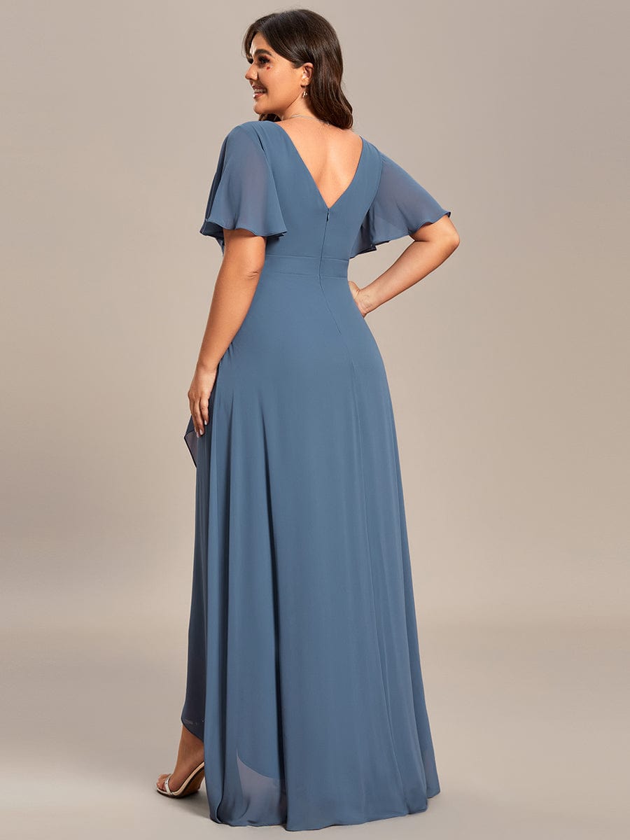 Dusty Blue and Navy Bridesmaid Gowns#style_ES01749DN