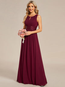 Burgundy Bridesmaid Gowns #style_ES01955BD