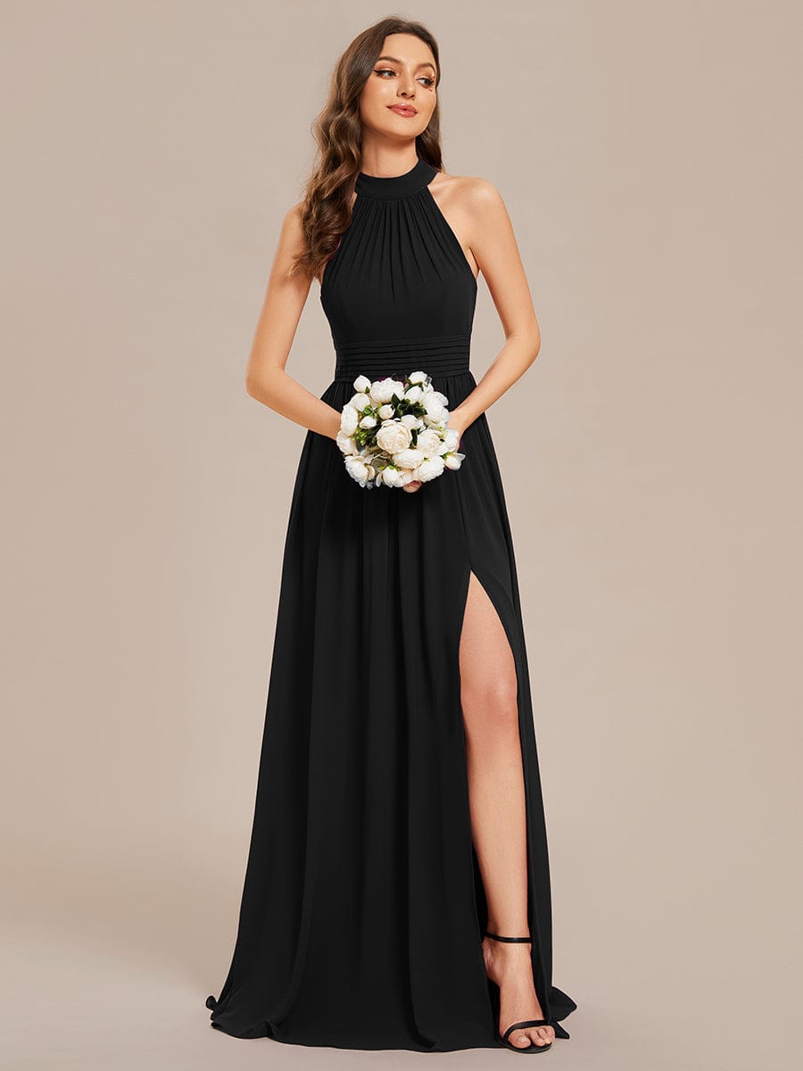 Black Bridesmaid Gowns #style_ES02014BK