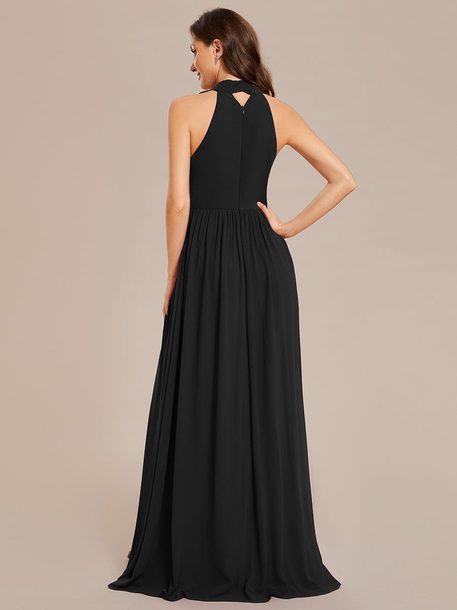 Black Bridesmaid Gowns #style_ES02014BK