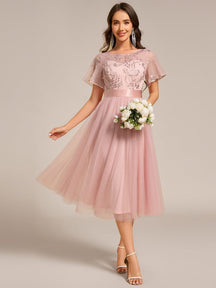 Pink Bridesmaid Gowns #style_ES02293PK