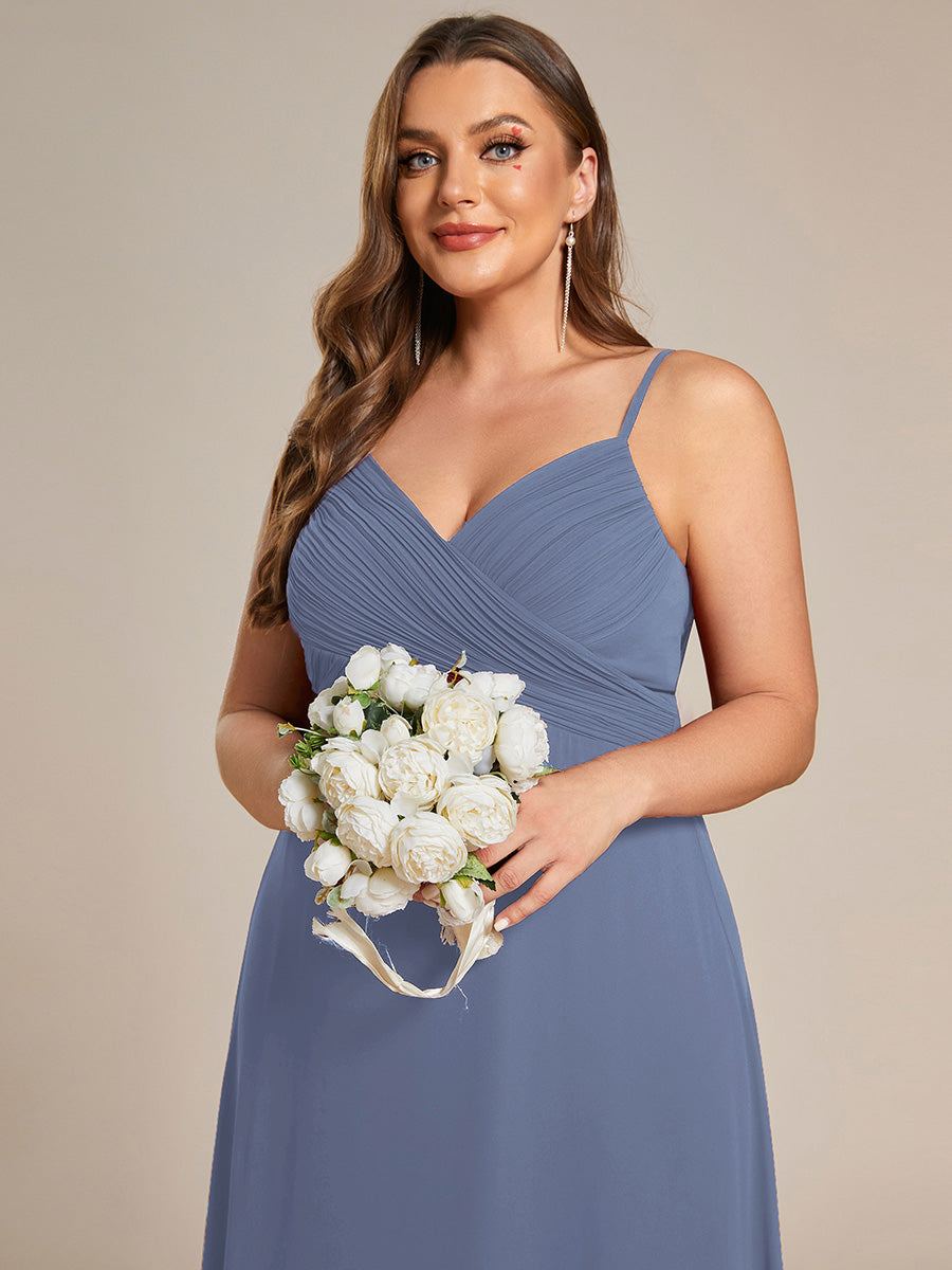 Dusty Blue and Navy Bridesmaid Gowns#style_ES80026DN