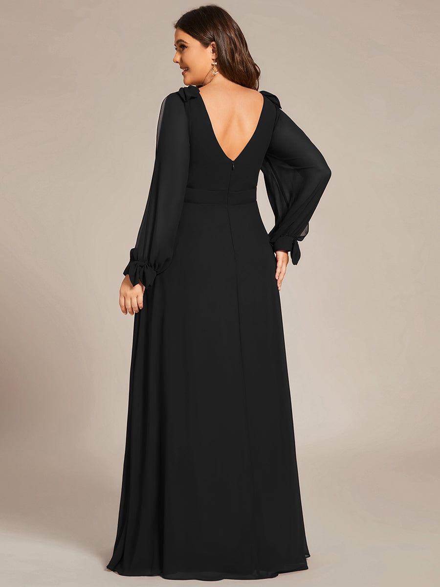 Black Bridesmaid Gowns #style_ES80116BK