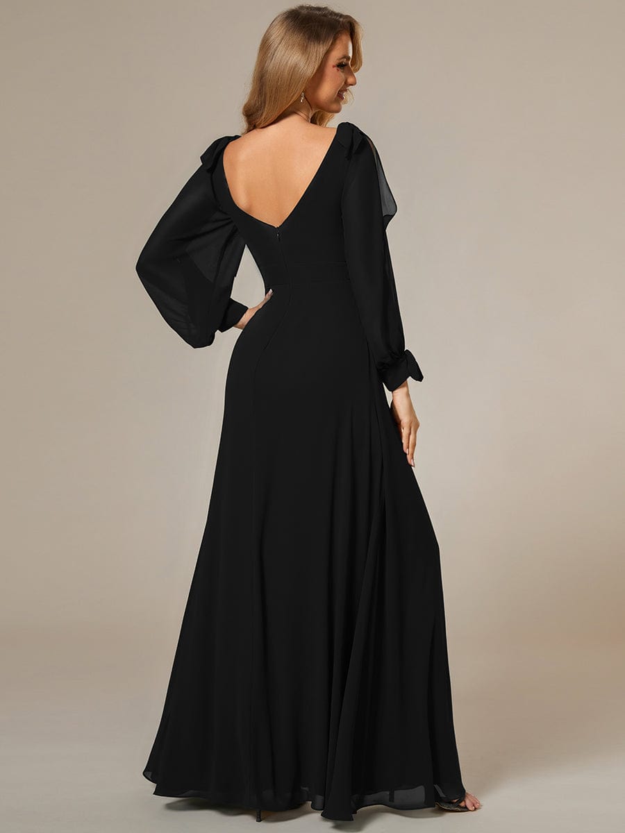 Black Bridesmaid Gowns #style_ES80116BK