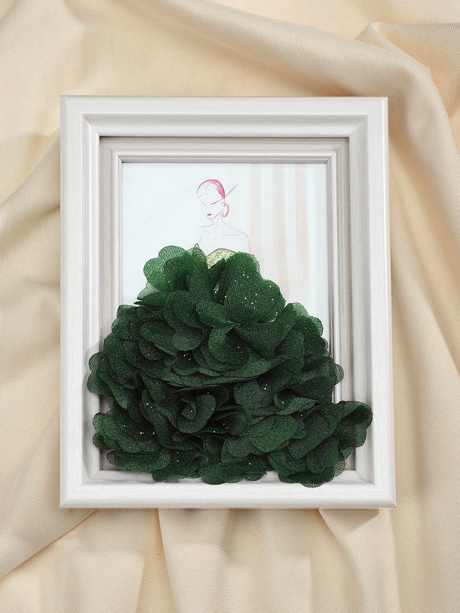 3D Dress Shadow Box Frame Decoration #color_Black