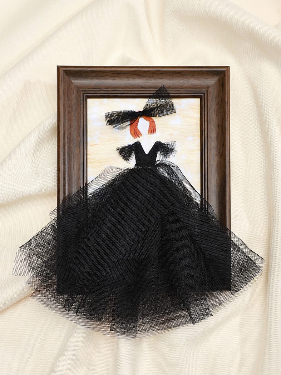 3D Dress Shadow Box Frame Decoration #color_Black