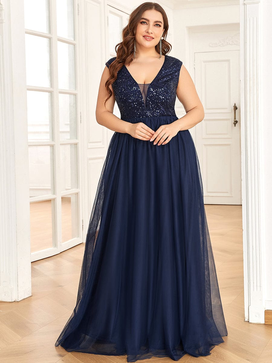 Elegant Long Dresses for Women: Sexy Sequined Party Dress, Plus Size Casual  Dress Y0118