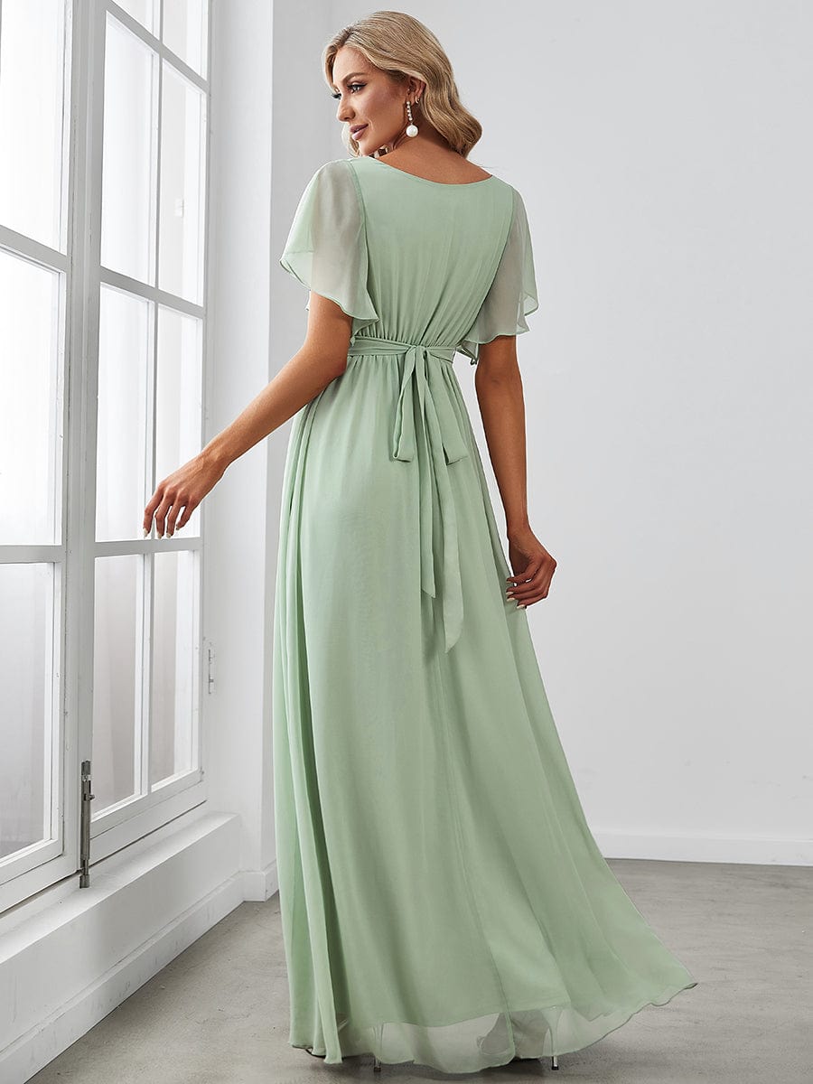 Sage Green Bridesmaid Gowns #style_EE0164AMG